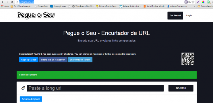 Encurtador de URL – Pegue o Seu