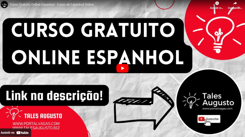 Curso Gratuito Online Espanhol – Curso de Espanhol Online