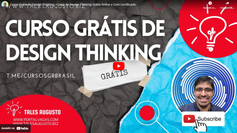 Curso Grátis de  Design Thinking – Curso de Design Thinking Grátis Online e Com Certificado