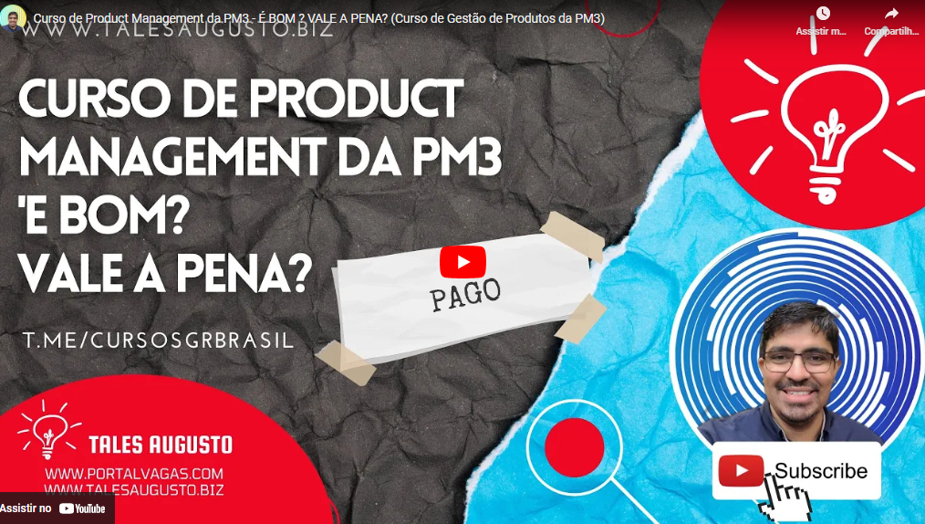 Curso de Product Management da PM3 – É BOM ? VALE A PENA? (Curso de Gestão de Produtos da PM3) Curso de Product Management da PM3 - É BOM ? VALE A PENA? (Curso de Gestão de Produtos da PM3)