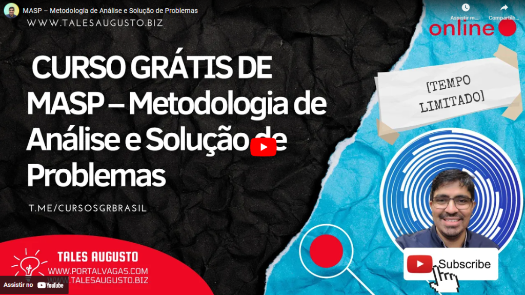Curso Grátis MASP – Metodologia de Análise e Solução de Problemas