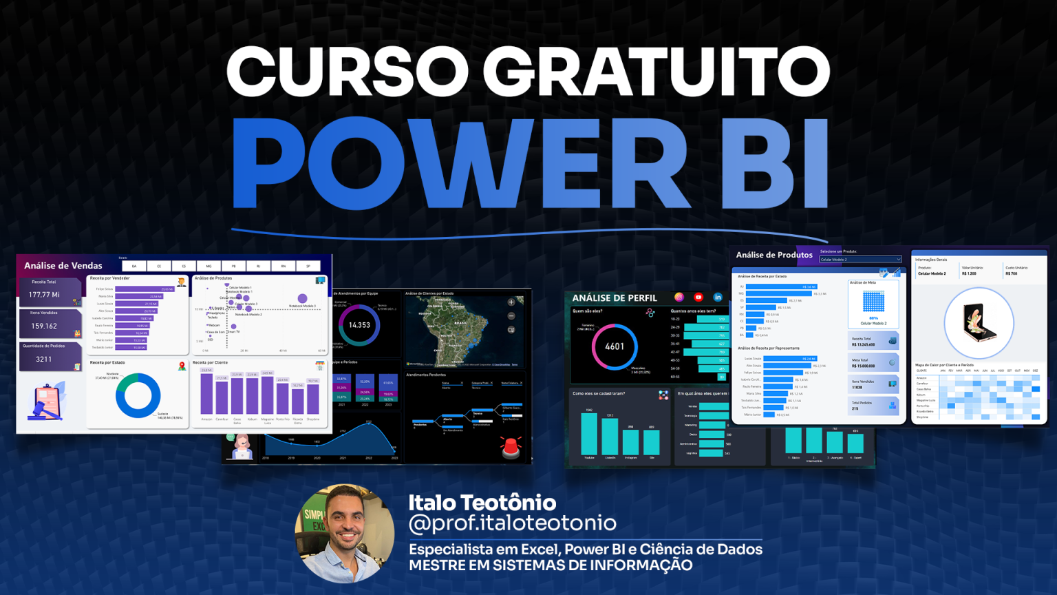 Curso Gratuito de Power BI com Certificado e Material Didático