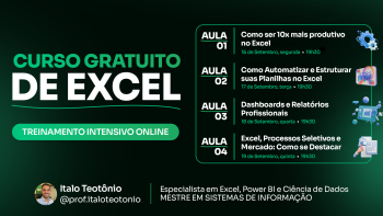 Curso Gratuito de Excel com Certificado e Material Didático