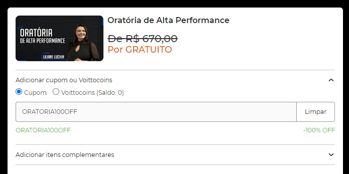 [Grátis] Curso Oratória de Alta Performance