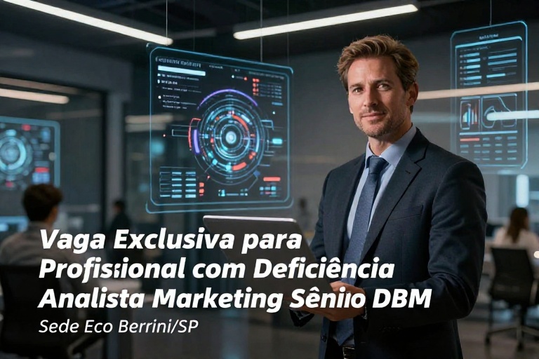 Vaga Exclusiva para Profissional com Deficiência – Analista Marketing Sênior DBM – Growth Entretenimento | Sede Eco Berrini/SP