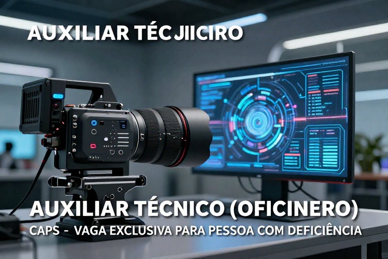AUXILIAR TÉCNICO (OFICINEIRO) – CAPS – VAGA EXCLUSIVA PARA PESSOA COM DEFICIÊNCIA