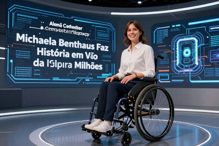 Alemã Cadeirante Conquista o Espaço: Michaela Benthaus Faz História em Voo da Blue Origin e Inspira Milhões